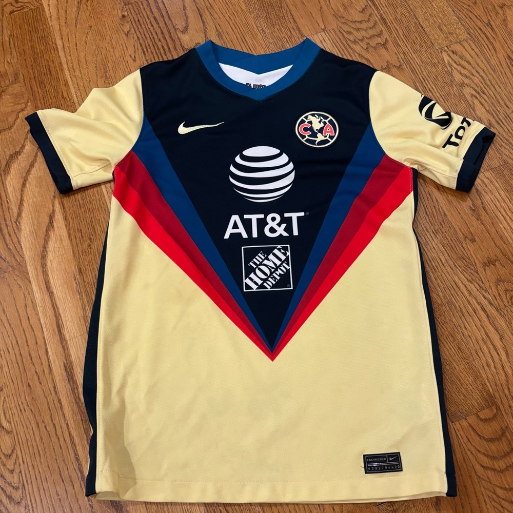 Nike Kids Club América Soccer Jersey Size Youth L